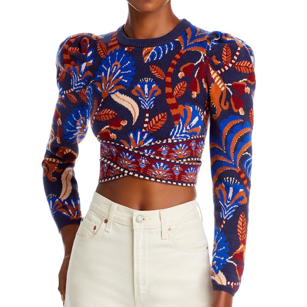 FARM RIO cropped sweater